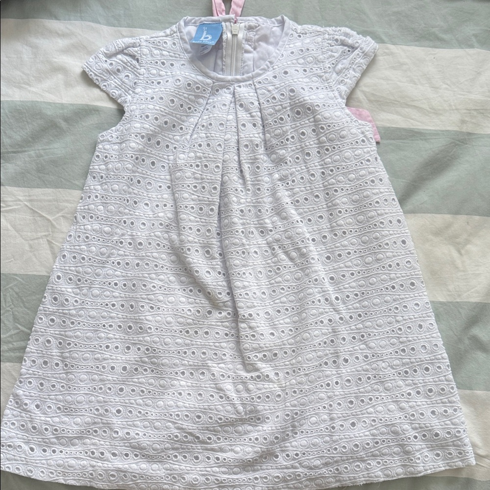 bella bliss White Eyelet Casual Dress